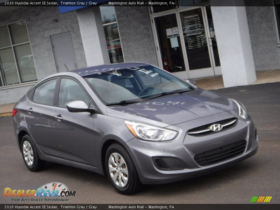 2016 Hyundai Accent SE Sedan Triathlon Gray / Gray Photo #1