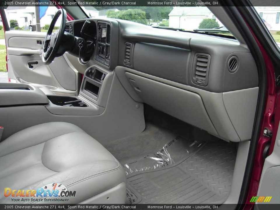 2005 Chevrolet Avalanche Z71 4x4 Sport Red Metallic / Gray/Dark Charcoal Photo #22