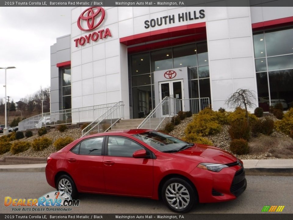 2019 Toyota Corolla LE Barcelona Red Metallic / Black Photo #2