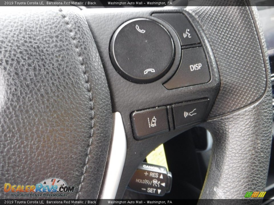 2019 Toyota Corolla LE Barcelona Red Metallic / Black Photo #6