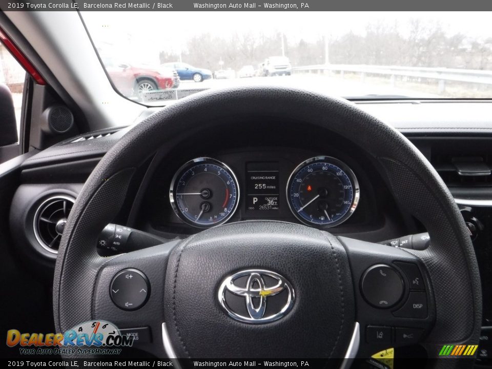 2019 Toyota Corolla LE Barcelona Red Metallic / Black Photo #17