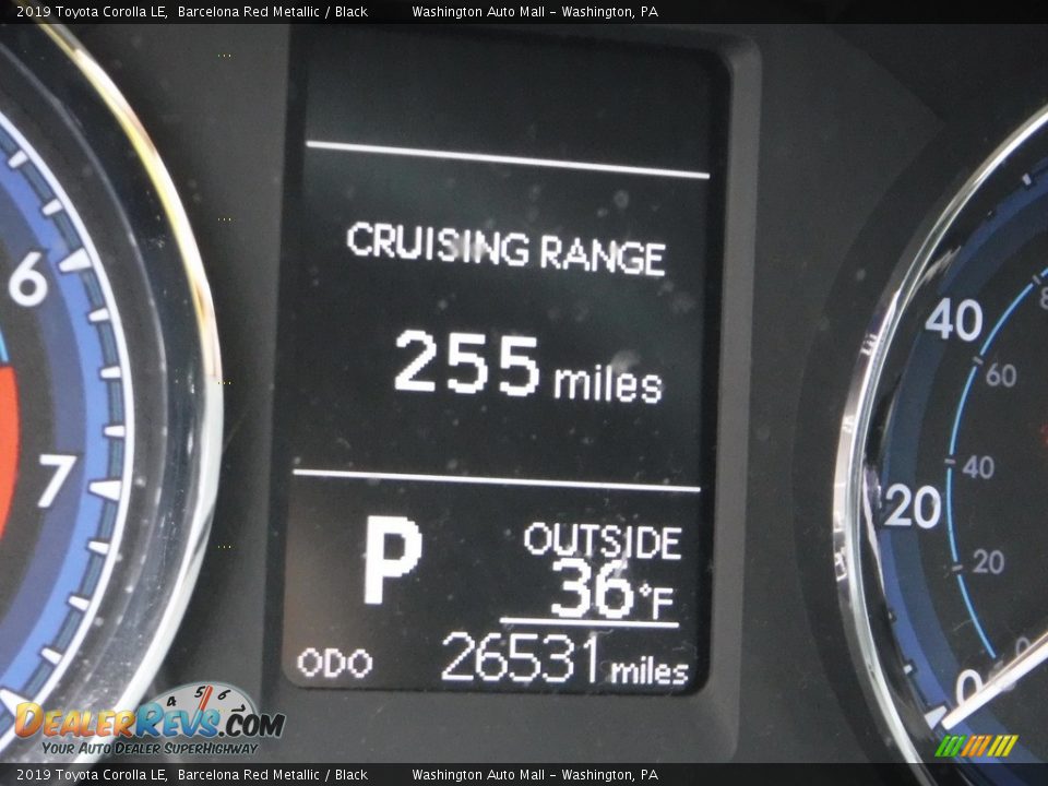 2019 Toyota Corolla LE Barcelona Red Metallic / Black Photo #25