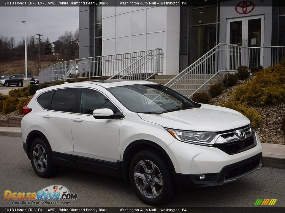 2018 Honda CR-V EX-L AWD White Diamond Pearl / Black Photo #1