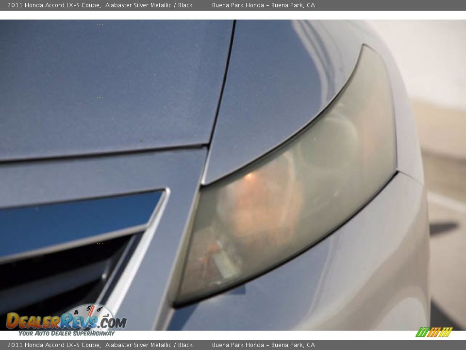 2011 Honda Accord LX-S Coupe Alabaster Silver Metallic / Black Photo #9