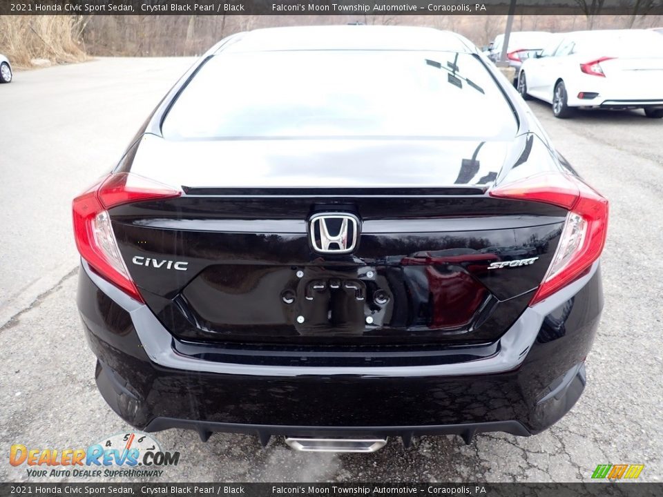 2021 Honda Civic Sport Sedan Crystal Black Pearl / Black Photo #3