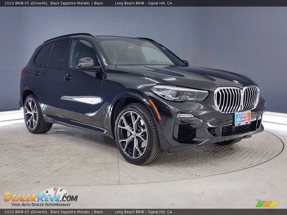 2020 BMW X5 sDrive40i Black Sapphire Metallic / Black Photo #1