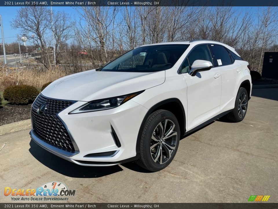 2021 Lexus RX 350 AWD Eminent White Pearl / Birch Photo #1