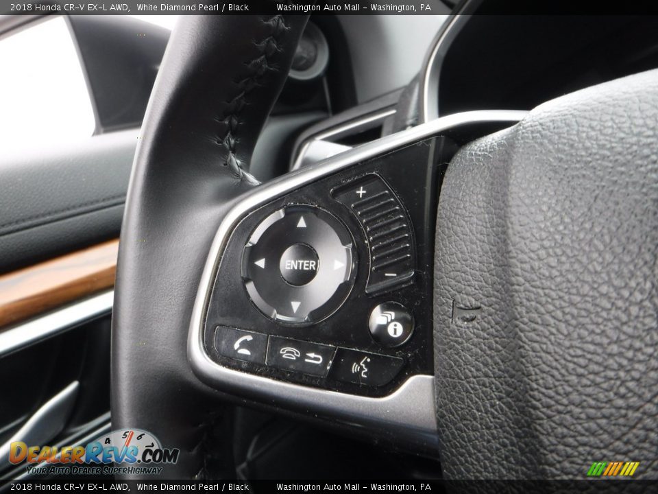 2018 Honda CR-V EX-L AWD White Diamond Pearl / Black Photo #23