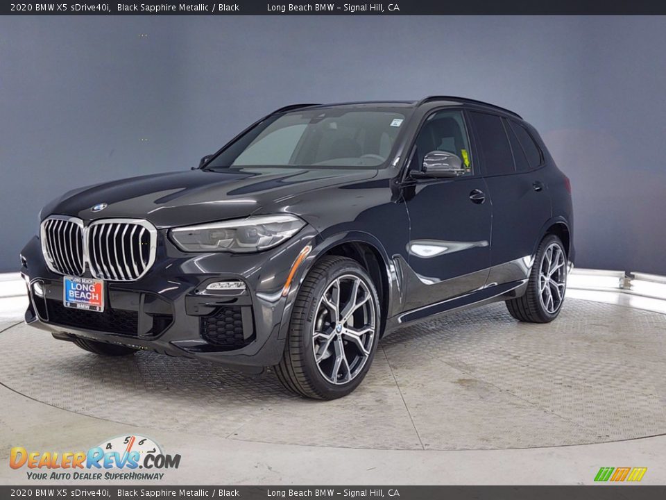 2020 BMW X5 sDrive40i Black Sapphire Metallic / Black Photo #3