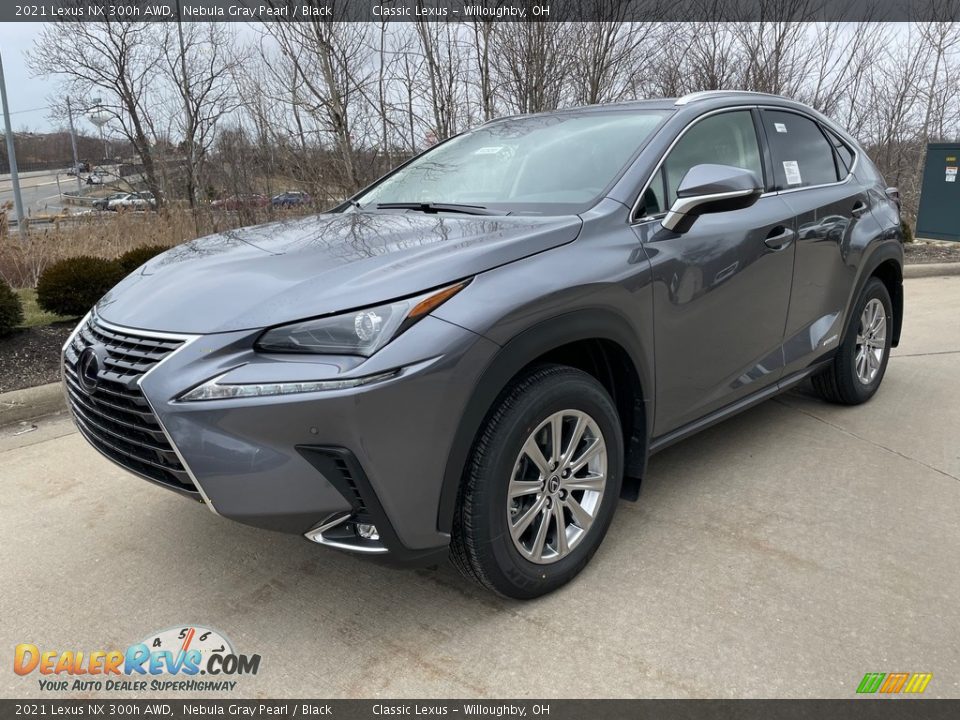 2021 Lexus NX 300h AWD Nebula Gray Pearl / Black Photo #1