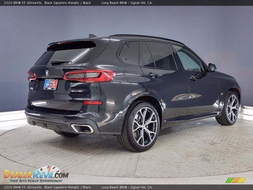 2020 BMW X5 sDrive40i Black Sapphire Metallic / Black Photo #5