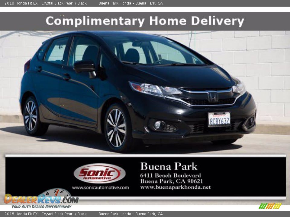 2018 Honda Fit EX Crystal Black Pearl / Black Photo #1