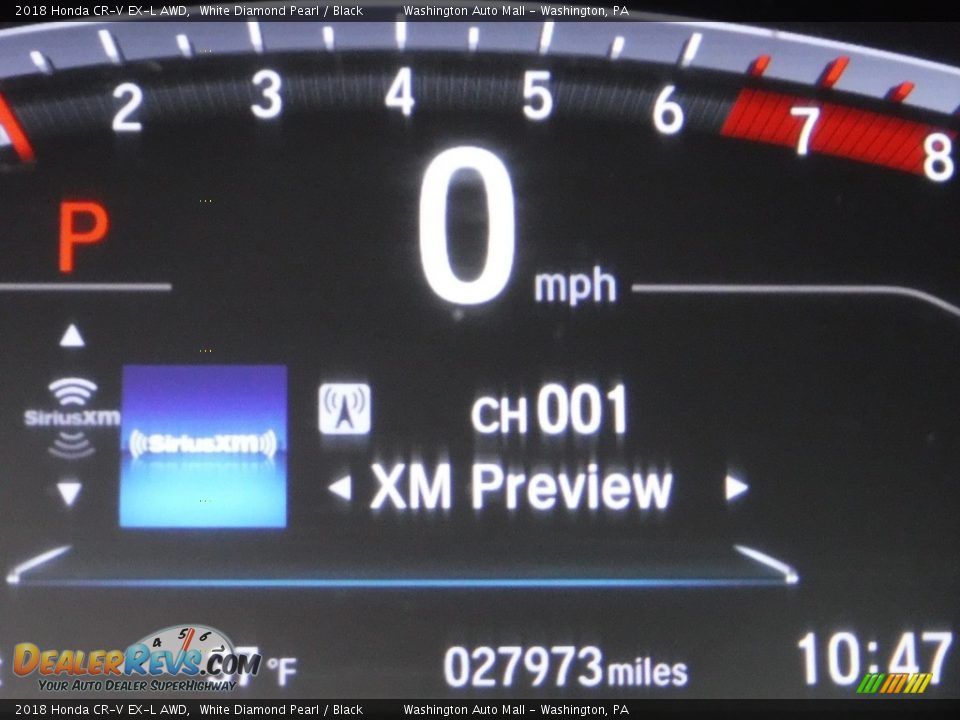 2018 Honda CR-V EX-L AWD White Diamond Pearl / Black Photo #30