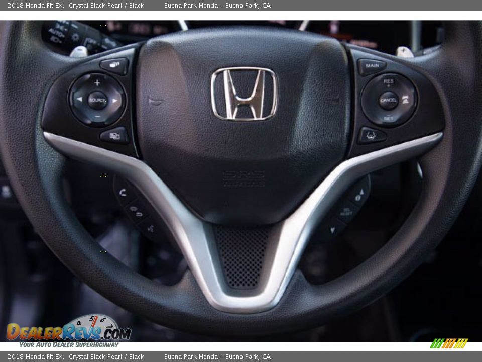 2018 Honda Fit EX Crystal Black Pearl / Black Photo #11