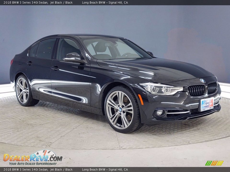 2018 BMW 3 Series 340i Sedan Jet Black / Black Photo #1