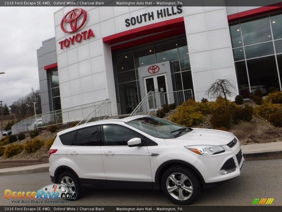 2016 Ford Escape SE 4WD Oxford White / Charcoal Black Photo #2