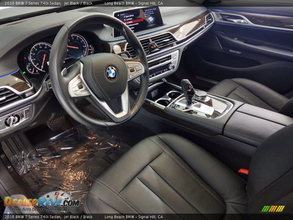 2018 BMW 7 Series 740i Sedan Jet Black / Black Photo #16