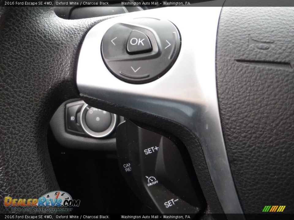 2016 Ford Escape SE 4WD Oxford White / Charcoal Black Photo #20