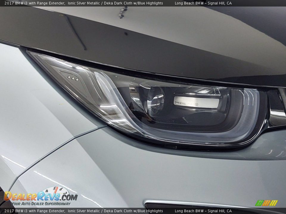 2017 BMW i3 with Range Extender Ionic Silver Metallic / Deka Dark Cloth w/Blue Highlights Photo #7