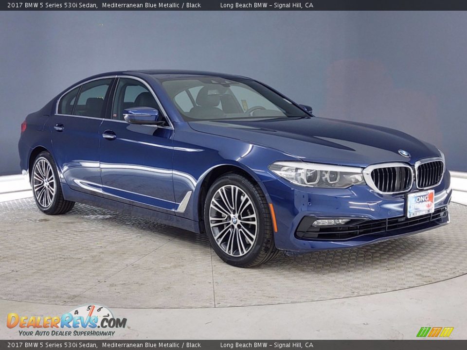 2017 BMW 5 Series 530i Sedan Mediterranean Blue Metallic / Black Photo #1