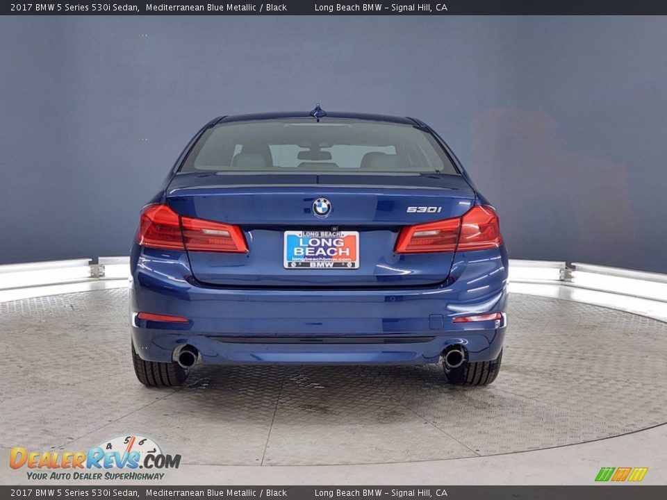 2017 BMW 5 Series 530i Sedan Mediterranean Blue Metallic / Black Photo #4