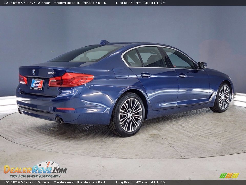 2017 BMW 5 Series 530i Sedan Mediterranean Blue Metallic / Black Photo #5