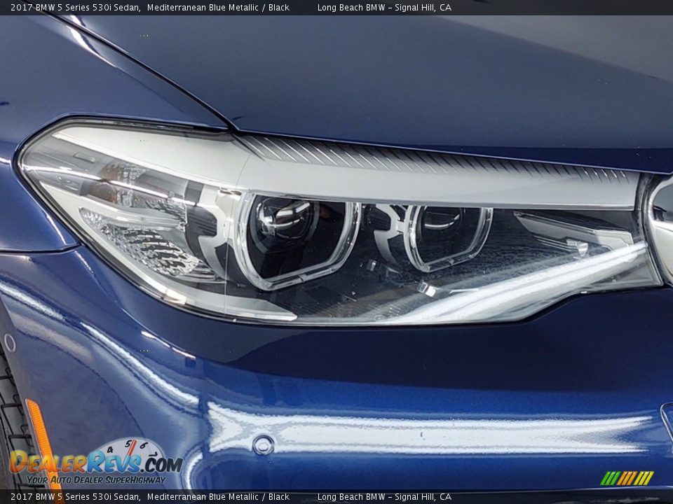 2017 BMW 5 Series 530i Sedan Mediterranean Blue Metallic / Black Photo #7