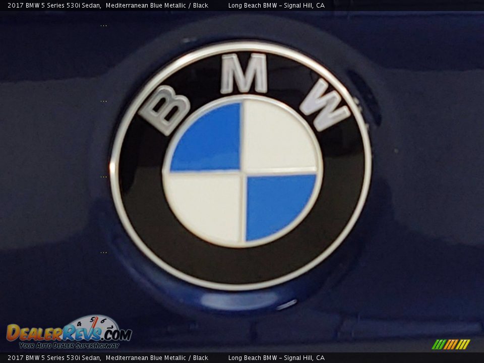 2017 BMW 5 Series 530i Sedan Mediterranean Blue Metallic / Black Photo #10