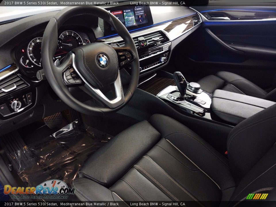 2017 BMW 5 Series 530i Sedan Mediterranean Blue Metallic / Black Photo #16