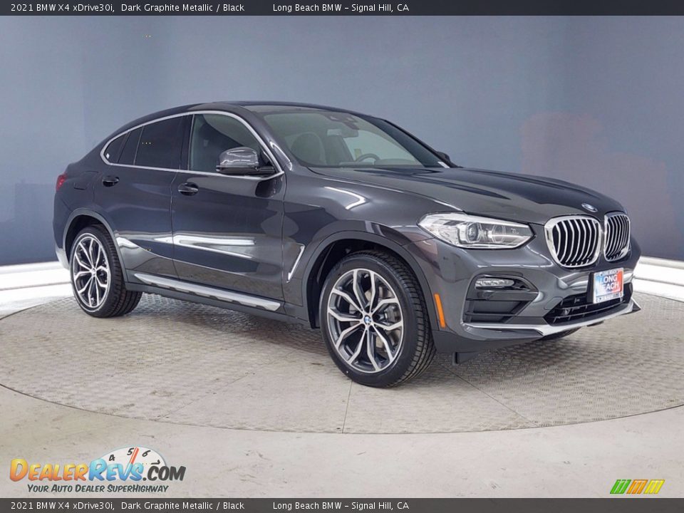 2021 BMW X4 xDrive30i Dark Graphite Metallic / Black Photo #1