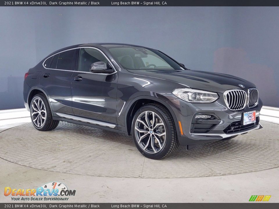 2021 BMW X4 xDrive30i Dark Graphite Metallic / Black Photo #27