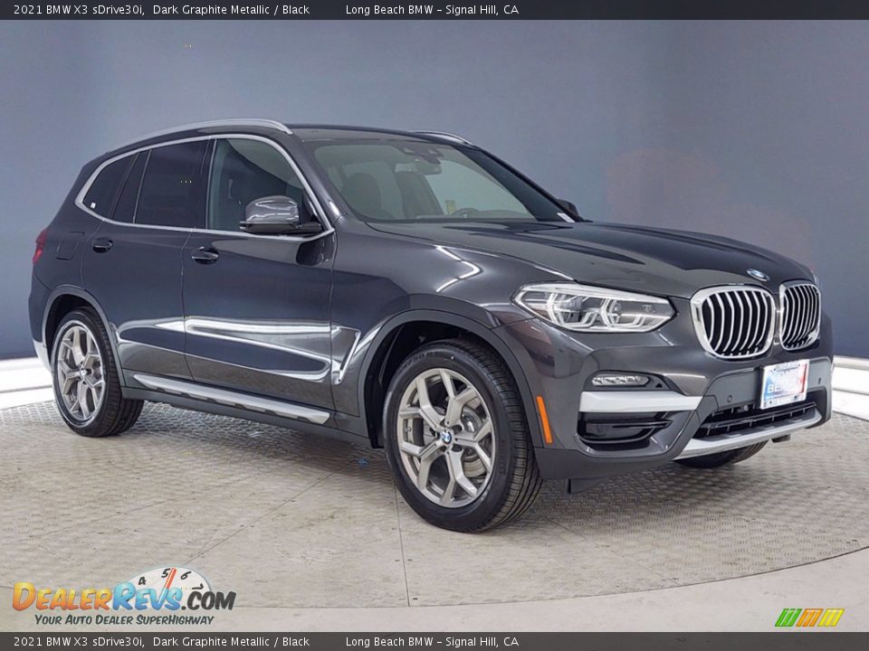 2021 BMW X3 sDrive30i Dark Graphite Metallic / Black Photo #1