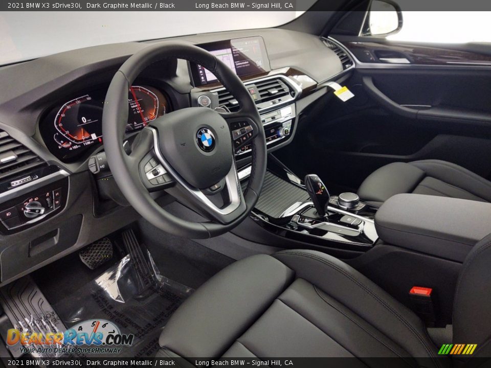 2021 BMW X3 sDrive30i Dark Graphite Metallic / Black Photo #12