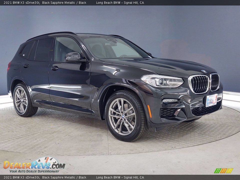 2021 BMW X3 sDrive30i Black Sapphire Metallic / Black Photo #1