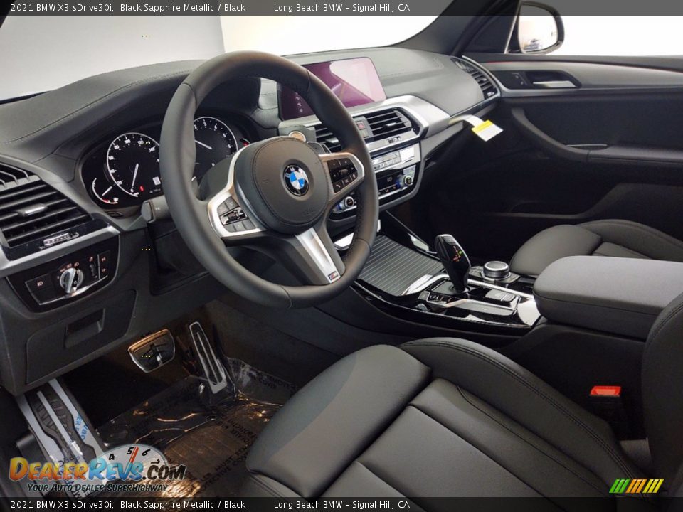 2021 BMW X3 sDrive30i Black Sapphire Metallic / Black Photo #12
