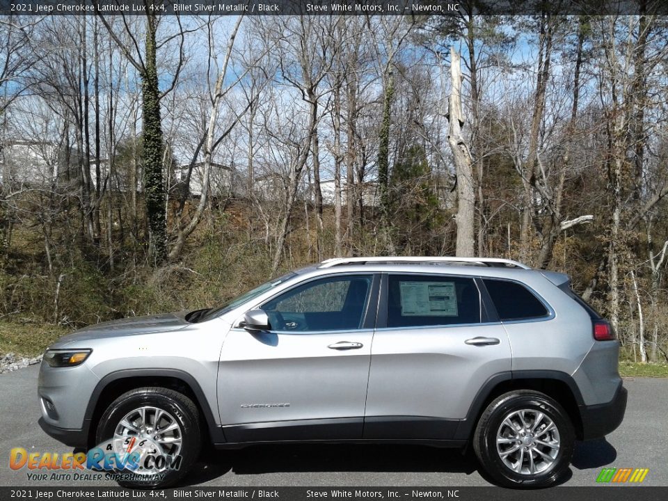 2021 Jeep Cherokee Latitude Lux 4x4 Billet Silver Metallic / Black Photo #1