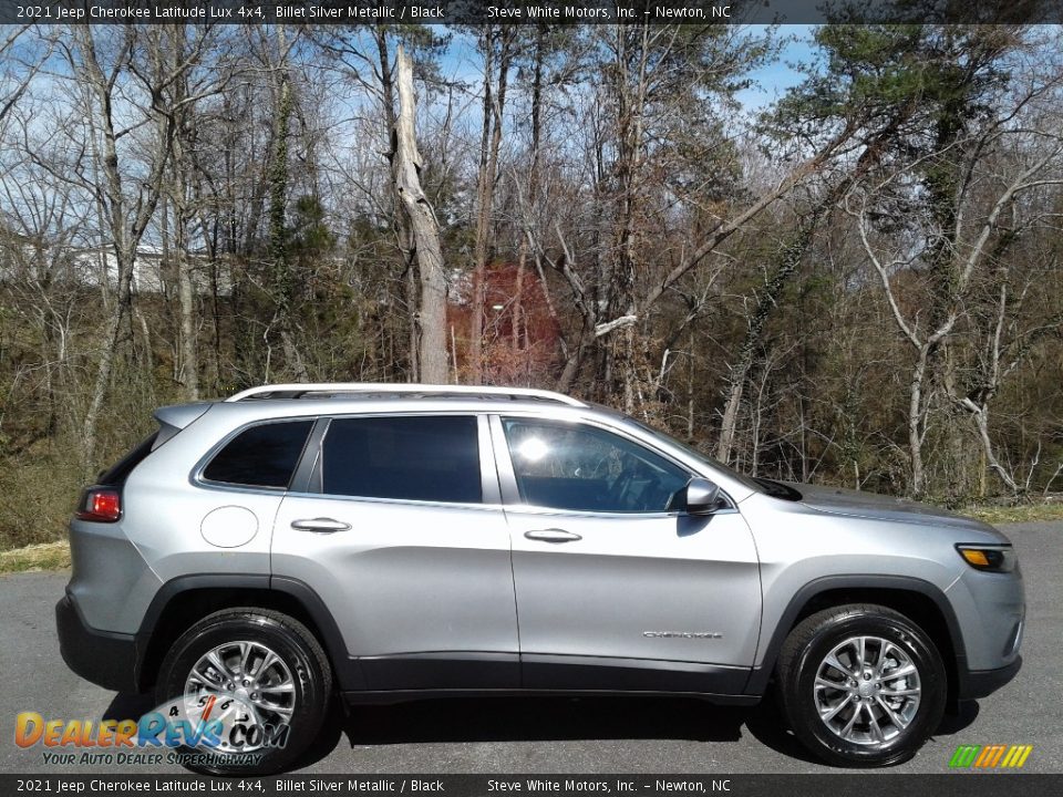 2021 Jeep Cherokee Latitude Lux 4x4 Billet Silver Metallic / Black Photo #5