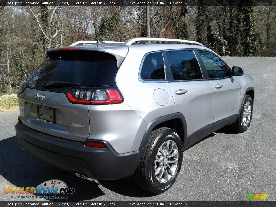 2021 Jeep Cherokee Latitude Lux 4x4 Billet Silver Metallic / Black Photo #6