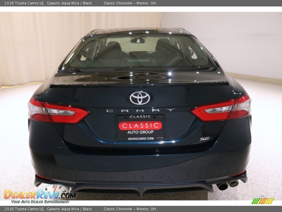 2018 Toyota Camry LE Galactic Aqua Mica / Black Photo #21