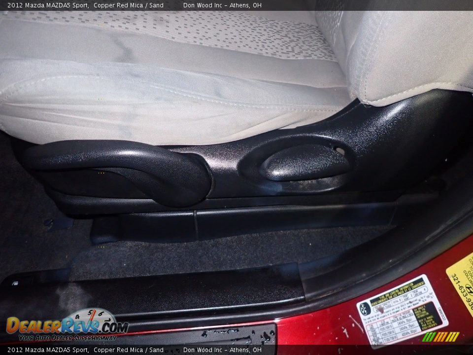 2012 Mazda MAZDA5 Sport Copper Red Mica / Sand Photo #22