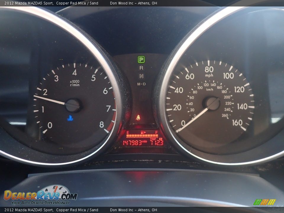 2012 Mazda MAZDA5 Sport Copper Red Mica / Sand Photo #27