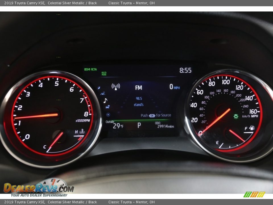 2019 Toyota Camry XSE Celestial Silver Metallic / Black Photo #8