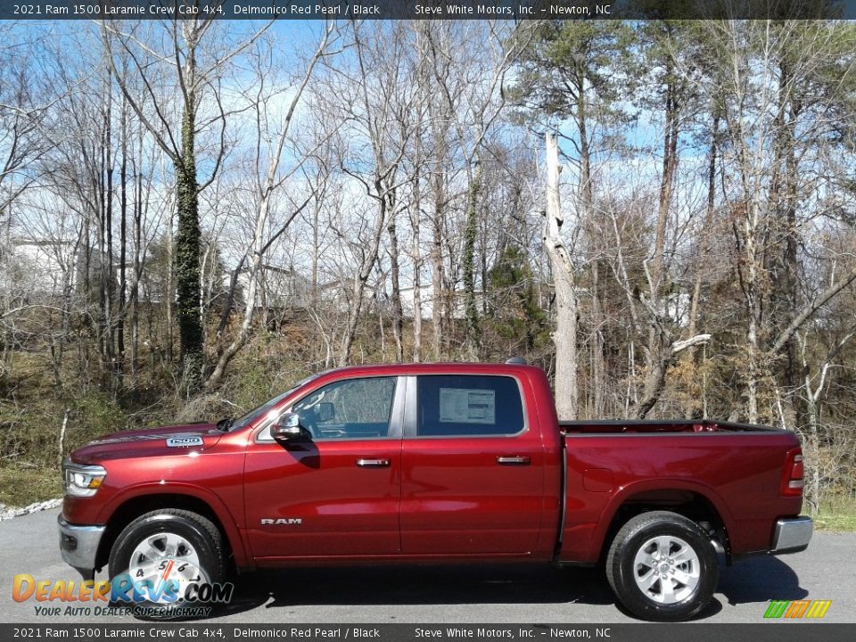 2021 Ram 1500 Laramie Crew Cab 4x4 Delmonico Red Pearl / Black Photo #1