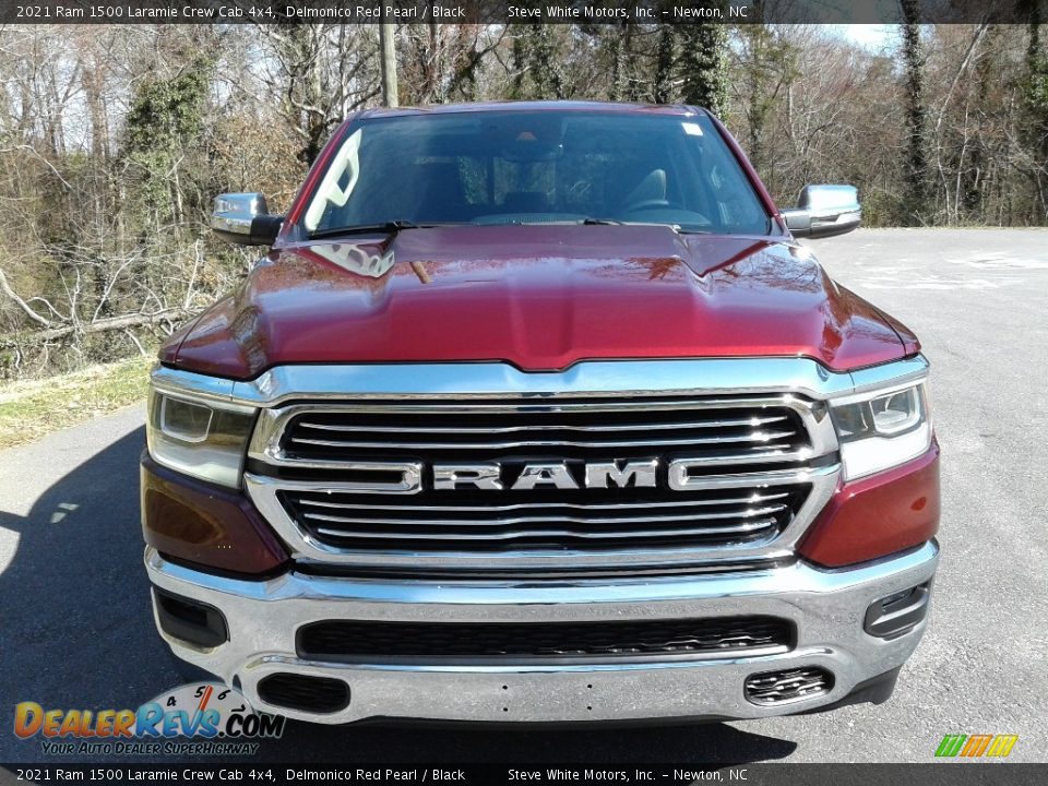 2021 Ram 1500 Laramie Crew Cab 4x4 Delmonico Red Pearl / Black Photo #3