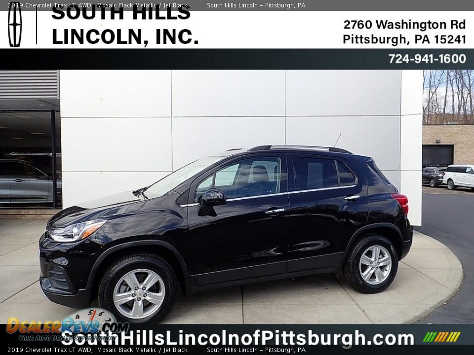 2019 Chevrolet Trax LT AWD Mosaic Black Metallic / Jet Black Photo #1