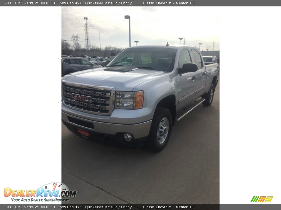 2013 GMC Sierra 2500HD SLE Crew Cab 4x4 Quicksilver Metallic / Ebony Photo #1