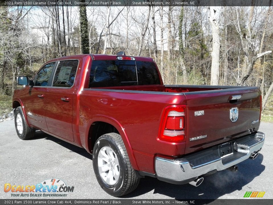 2021 Ram 1500 Laramie Crew Cab 4x4 Delmonico Red Pearl / Black Photo #9