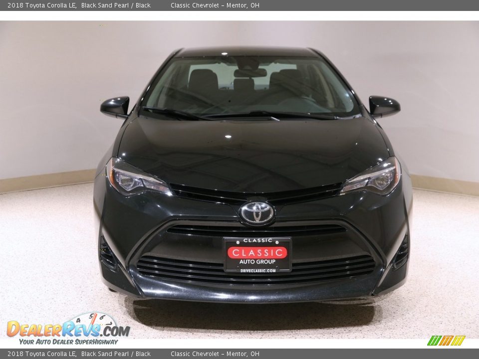 2018 Toyota Corolla LE Black Sand Pearl / Black Photo #2