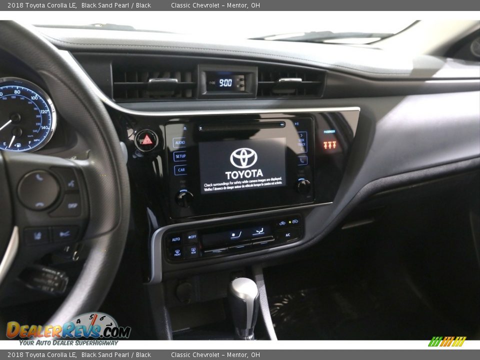 2018 Toyota Corolla LE Black Sand Pearl / Black Photo #9