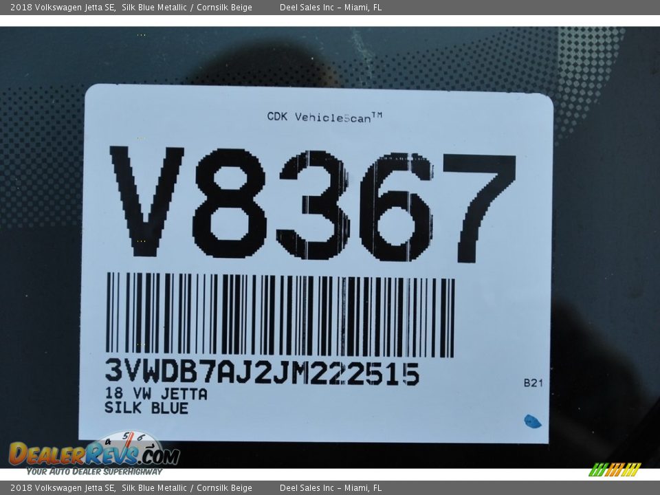 2018 Volkswagen Jetta SE Silk Blue Metallic / Cornsilk Beige Photo #20